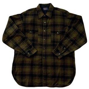 Vintage Pendleton Flannel Field Shirt Wool Plaid